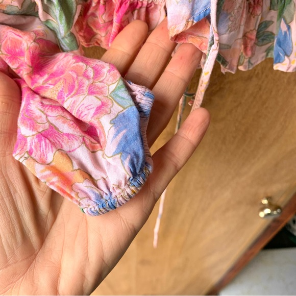 👉NOVELLA ROYALE Pink Flower Tie Up Blouse 💗 - Picture 7 of 11